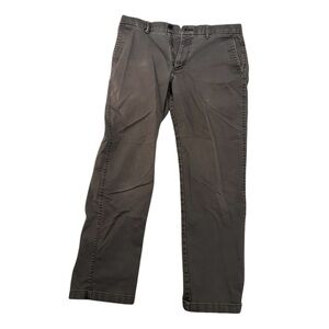 Haggar Gray Chinos Straight Leg Cotton Blend